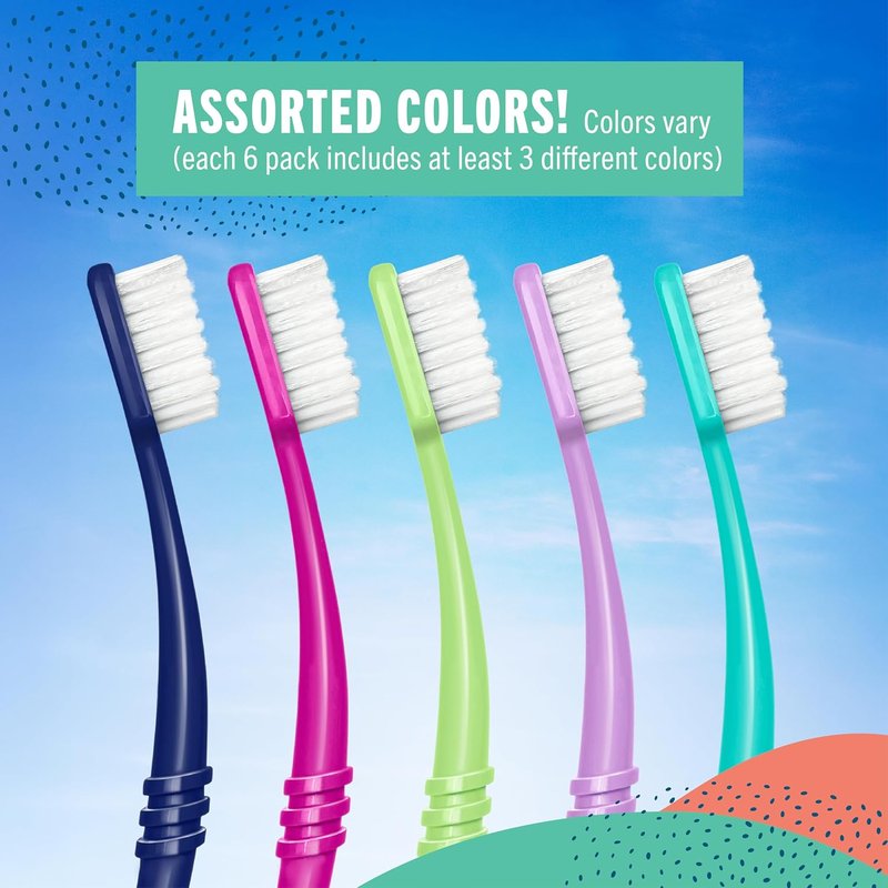Eco-Friendly Adult Toothbrushes - Ultra Soft Bristles | Recycled Plastic, 6 Count, Made in USA