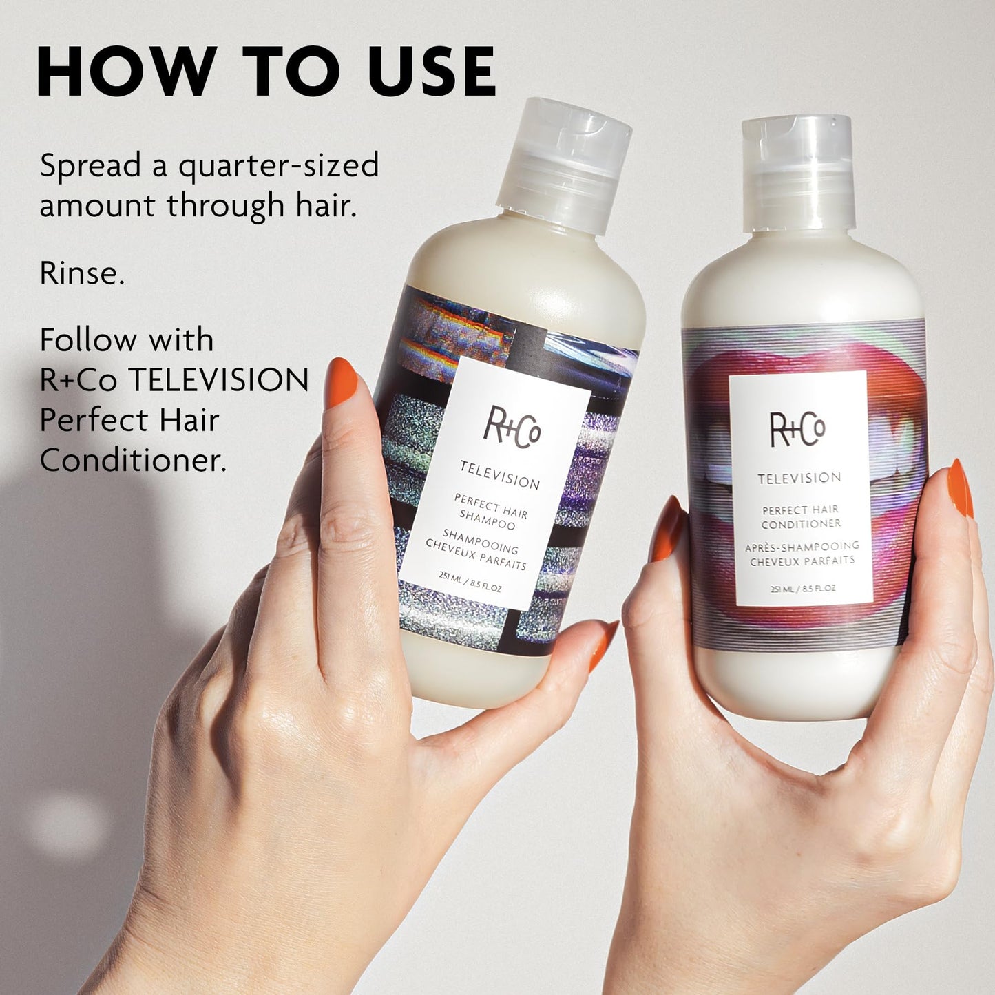 R+Co Television Perfect Hair Shampoo | Body + Shine + Smoothing for All Hair Types | Vegan + Cruelty-Free | 2.0 Oz