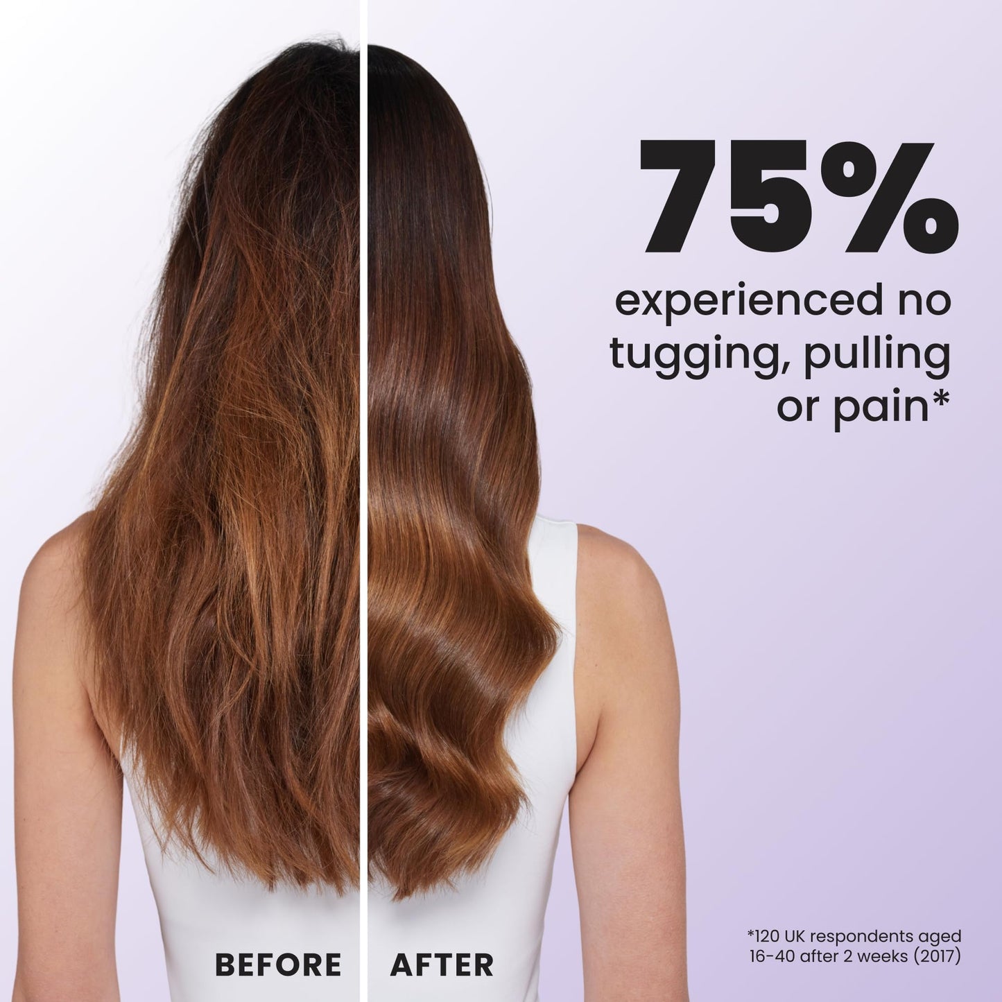 Tangle Teezer Ultimate Detangler Hairbrush for Wet & Dry Hair, Eliminates Knots & Reduces Breakage for Long, Thick, & Curly Hair Types, Large, Pink & Purple