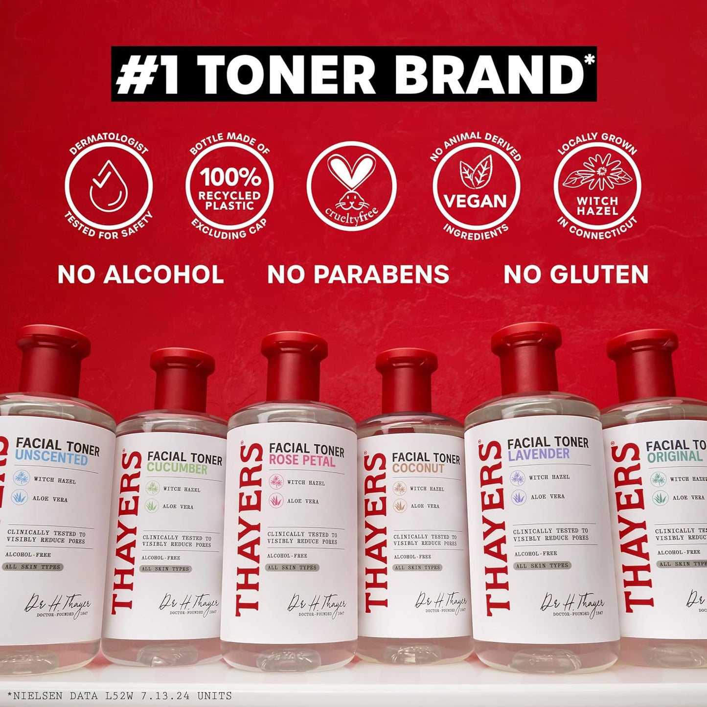 Thayers Witch Hazel Facial Mist Toner - Alcohol-Free, Soothing Aloe Vera & Rose Petal | 8 oz, All Skin Types