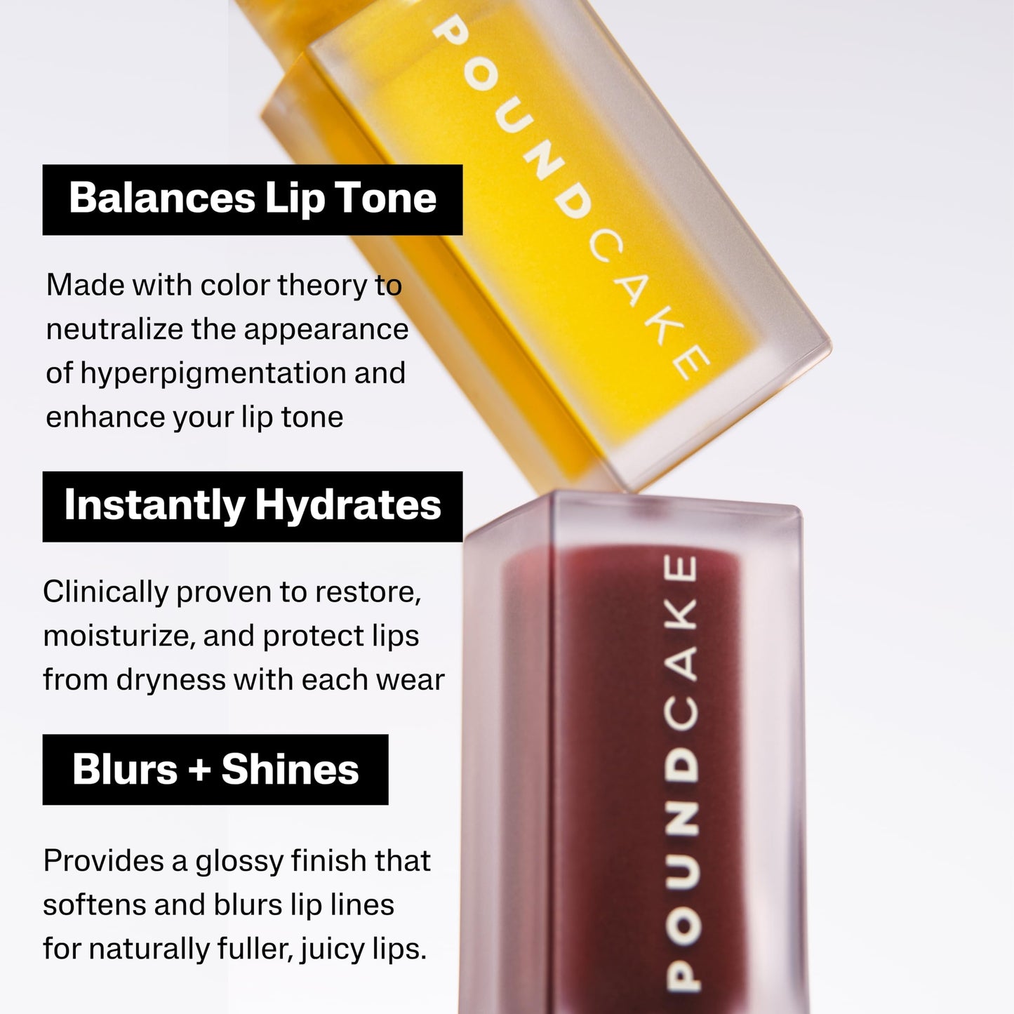 POUND CAKE Cake Theory Plumping Lip Oil | Hydrating & Moisturizing Lip Oil Balm, Lip Gloss, and Lip Mask with Hyaluronic Acid | Clean, Vegan Formula | Lip Plumper Treatment | 0.23 oz, Melted Butter