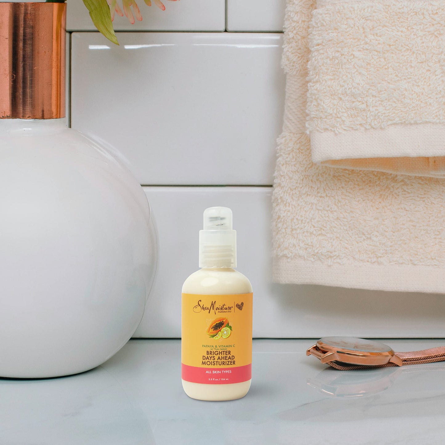 SheaMoisture Face Moisturizer For Dull, Uneven Skin Papaya and Vitamin C Skin Care 3.2 oz