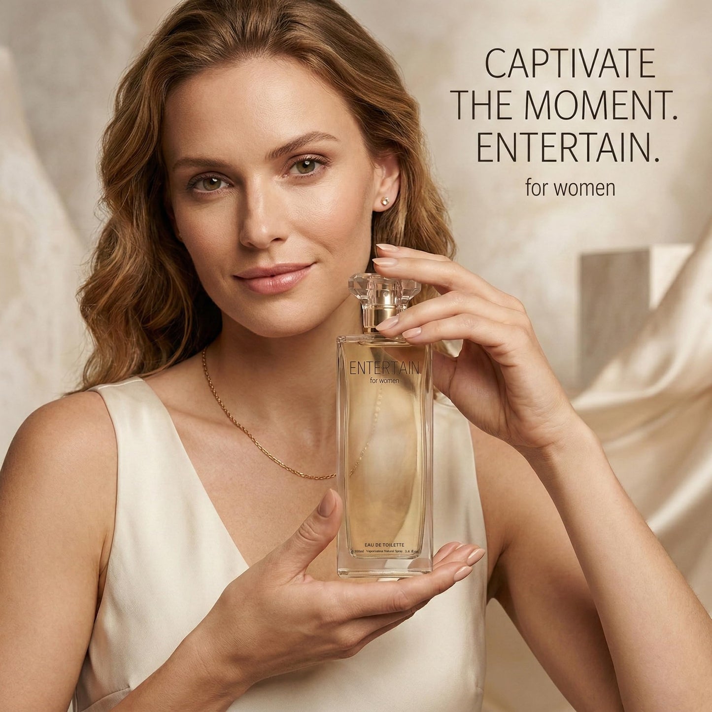 Hybrid & Company Entertain For Women Eau De Parfum Natural Spray Fresh Floral Scent, 3.4 Fl Oz