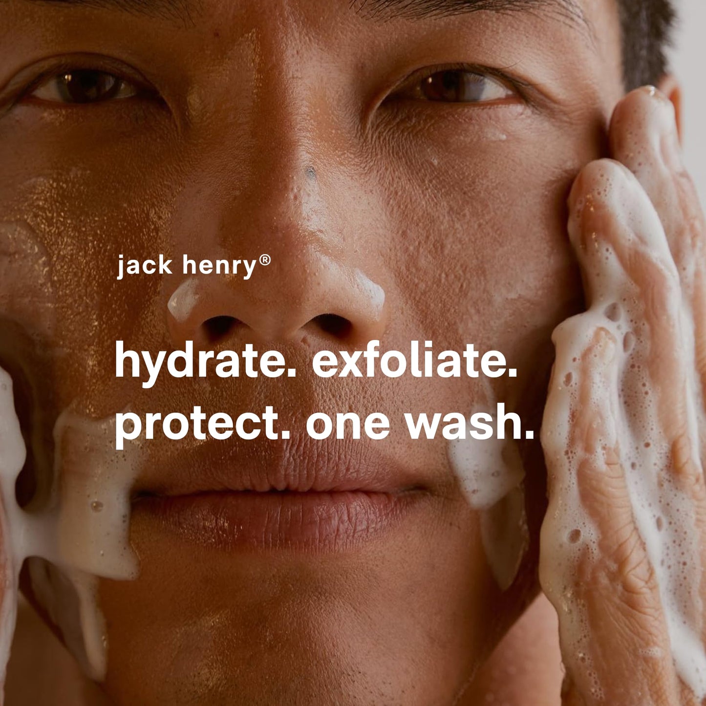 Jack Henry Hydrating Facial Cleanser (6.6 fl oz) - Kakadu Plum Face Cleanser - Coriander & Hyaluronic Acid- Luxurious Creamy Cleanse for Exfoliating Skin