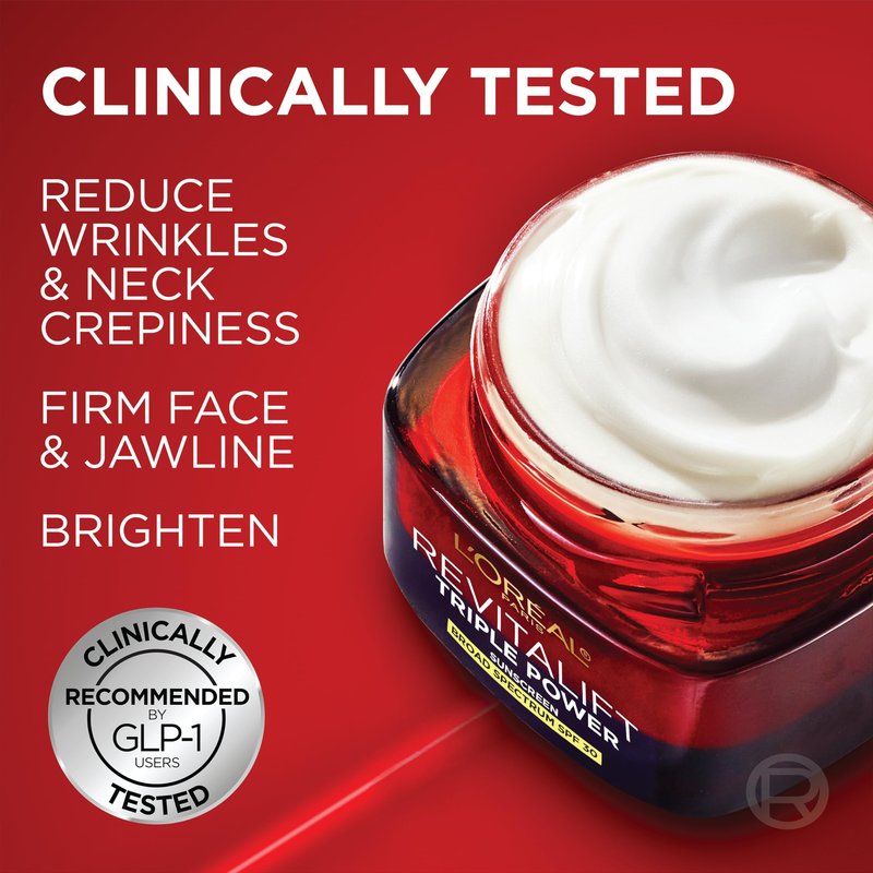 L'Oreal Paris Revitalift Triple Power Face and Neck Moisturizer, Anti Aging Face Cream with Broad Spectrum SPF 30, Pro-Retinol, Hyaluronic Acid and Vitamin C, 1 Kit