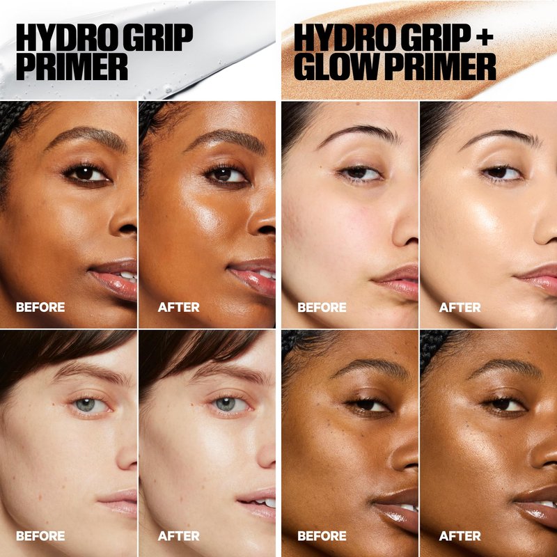 Milk Makeup 12HR Hydro Grip Face Primer Gift Set – Includes 2 Hydrating, Travel Size Makeup Primers with Dewy + Radiant Finishes – Award-Winning, Long-Lasting, Silicone-Free Formulas – .33oz + .34oz