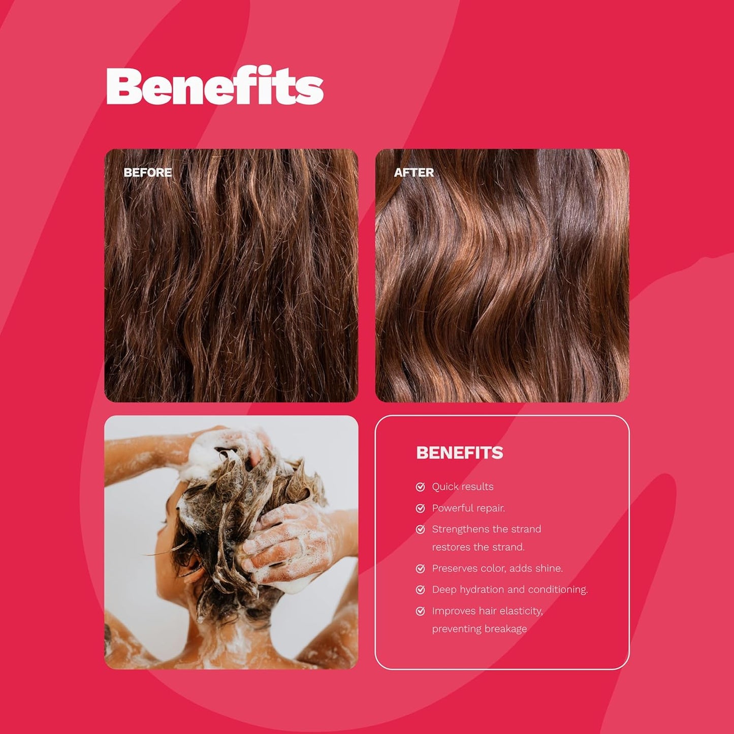Ginger Milk Natural Care SOS Hair Repair Kit - 4-Step Deep Hydration System for Dry, Damaged Hair | With Hyaluronic Acid & Argan Oil
