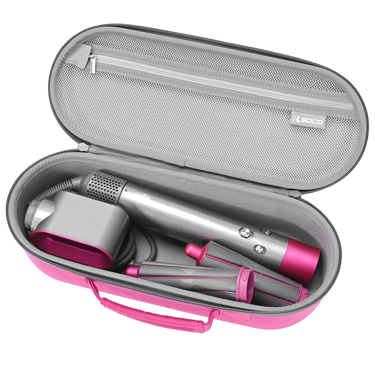RLSOCO Travel Case for Dyson Supersonic/Supersonic Nural Hair Dryer & Dyson Airwrap/Airwrap i.d./Airwrap Co-anda2x Multi-Styler, Storage Hair Dryer/Airwrap Only for easy travelling - Black