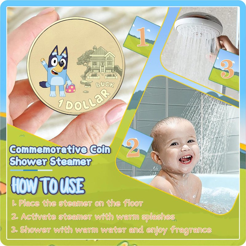 The Blue Heelers Gifts Set: Bath Bombs with Toys Inside, Shower Steamers, Mask Craft, Keychain, Drawstring Backpack, Towel, Blanket, Sticker, Poster, Gift Card, Birthday Gifts for Kids,Relaxing Gifts