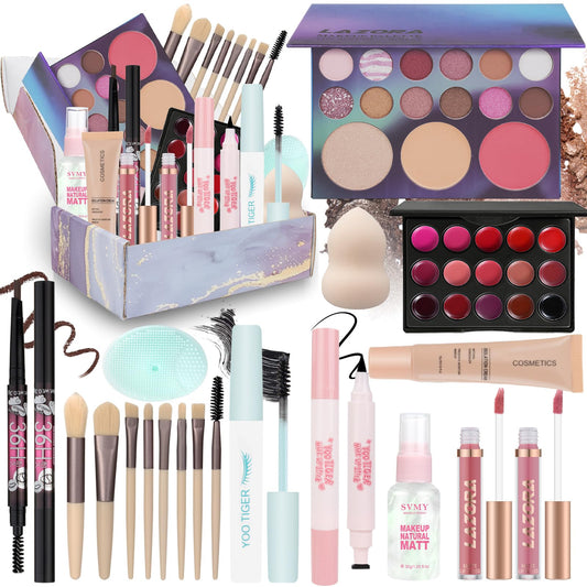 Makeup Kit for Teens for Makeup Set for Teenagers 14-16 Includes 20 Colors Eyeshadow Palette Makeup Kit for Girls 10-12 Eyeliner Stamp Gift Set