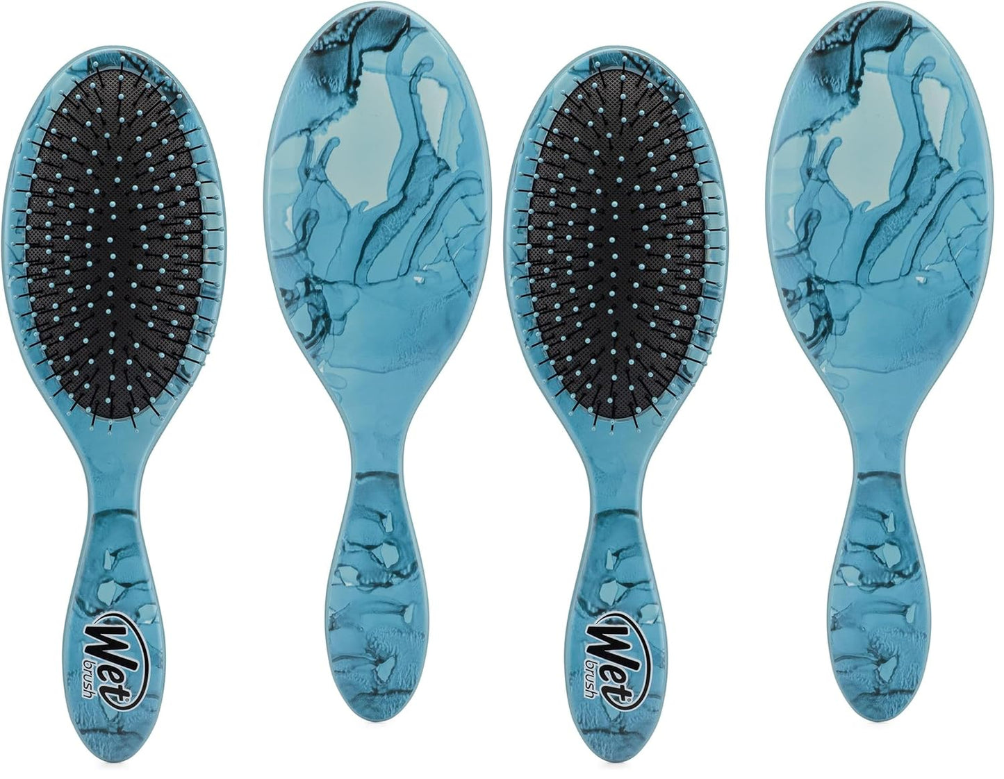 Wet Brush Original Detangler Hair Brush | Arctic Blue - Ultra-Soft IntelliFlex Bristles for All Hair Types - Pain-Free Tangle Removal (Pack of 2)