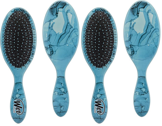 Wet Brush Original Detangler Hair Brush | Arctic Blue - Ultra-Soft IntelliFlex Bristles for All Hair Types - Pain-Free Tangle Removal (Pack of 2)