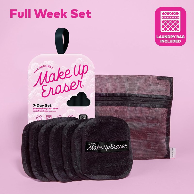 Makeup Eraser Cloths - 7-Day Set for Effortless Makeup Removal | Waterproof, Reusable, Eco-Friendly 7ct