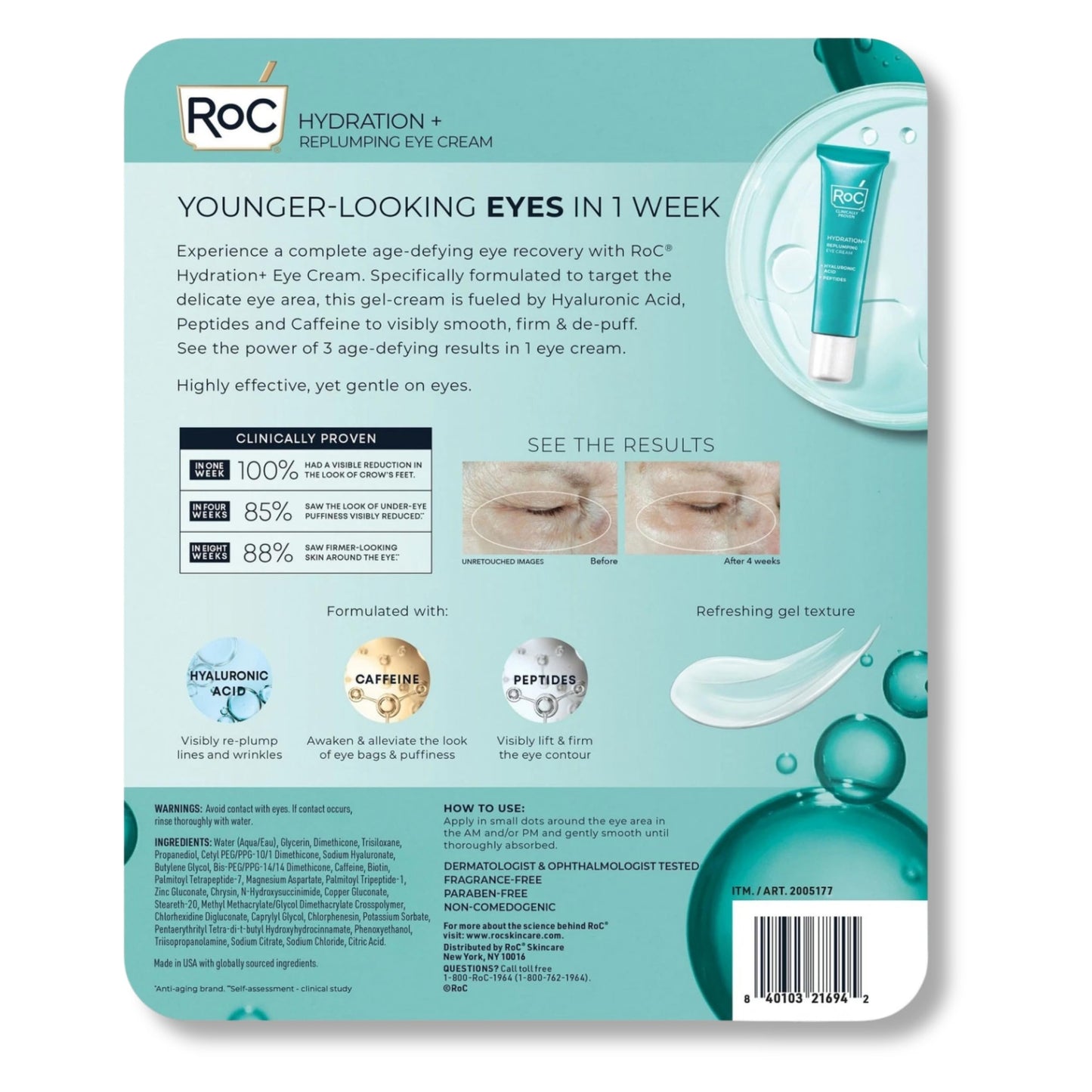 Hydrate and Plump Eye Cream 0.6 oz 3-pack
