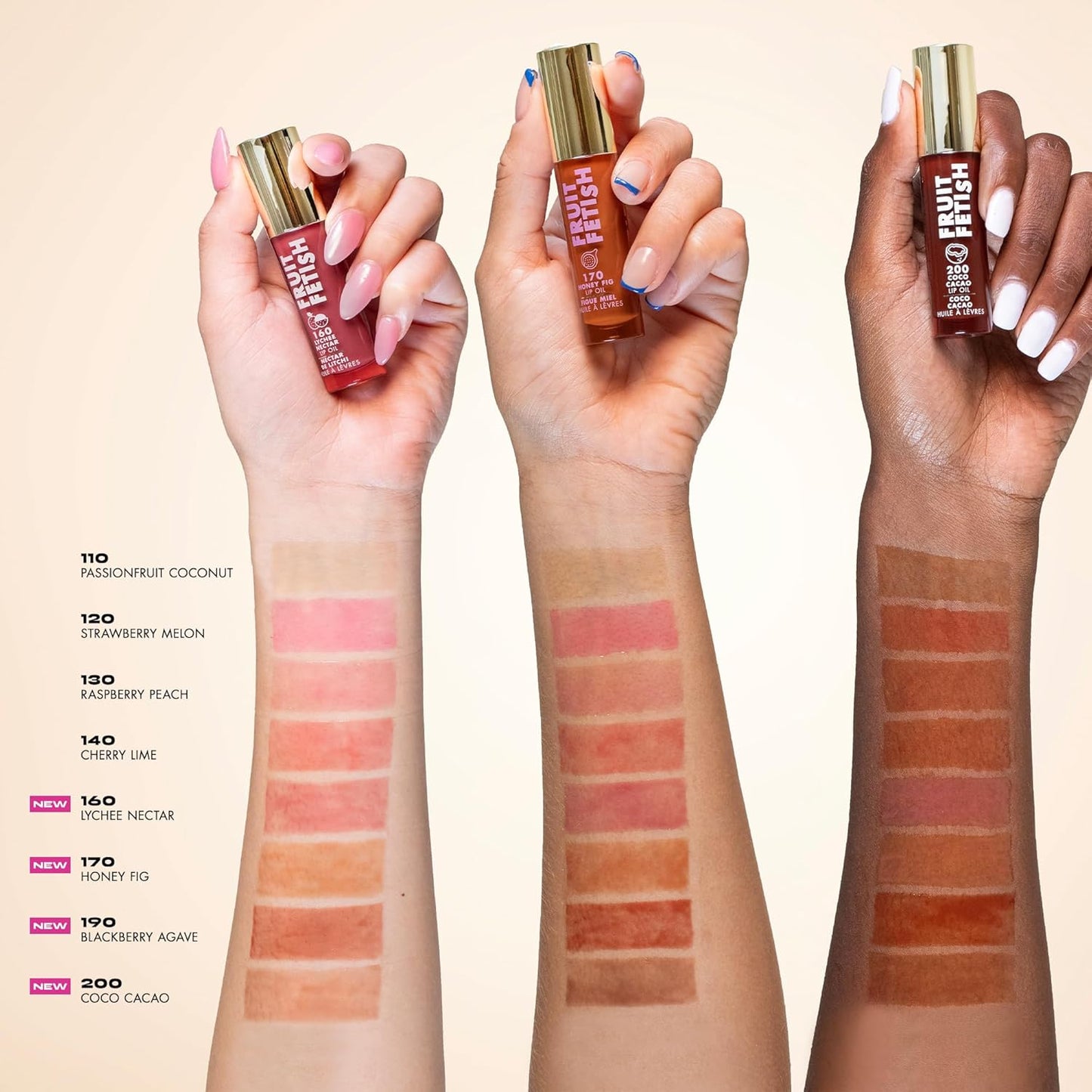 Milani Fruit Fetish Lip Oil - Tinted Hydrating Lip Gloss with Vitamin E | Strawberry Melon, 0.14 oz