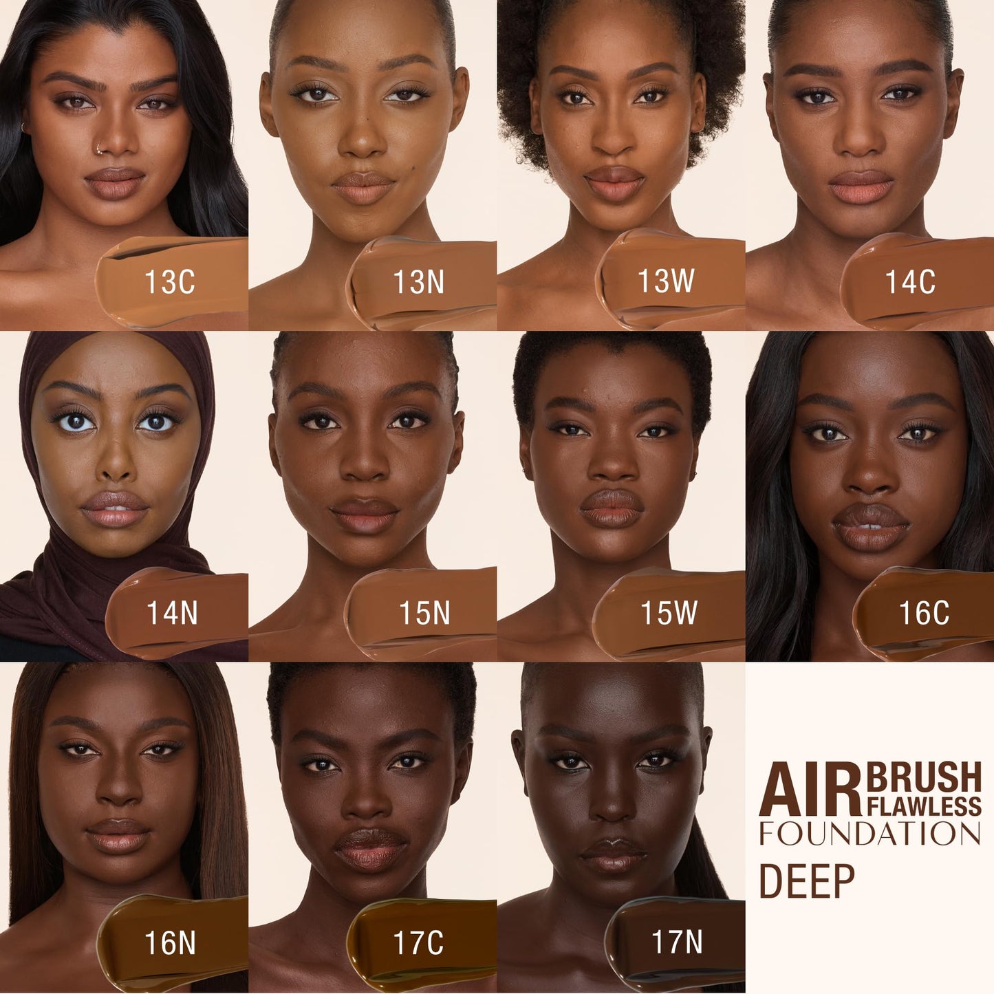 Charlotte Tilbury Airbrush Flawless Matte Foundation - Full Coverage Liquid Makeup with a Natural-Matte Finish - Smoothes & Blurs Pores - Waterproof & Transfer Resistant - 13 Warm