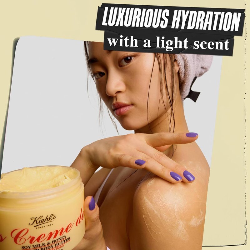 Kiehl's Whipped Body Butter | Nourishing Body Lotion with Soy Milk & Honey - 8 oz for All Skin Types