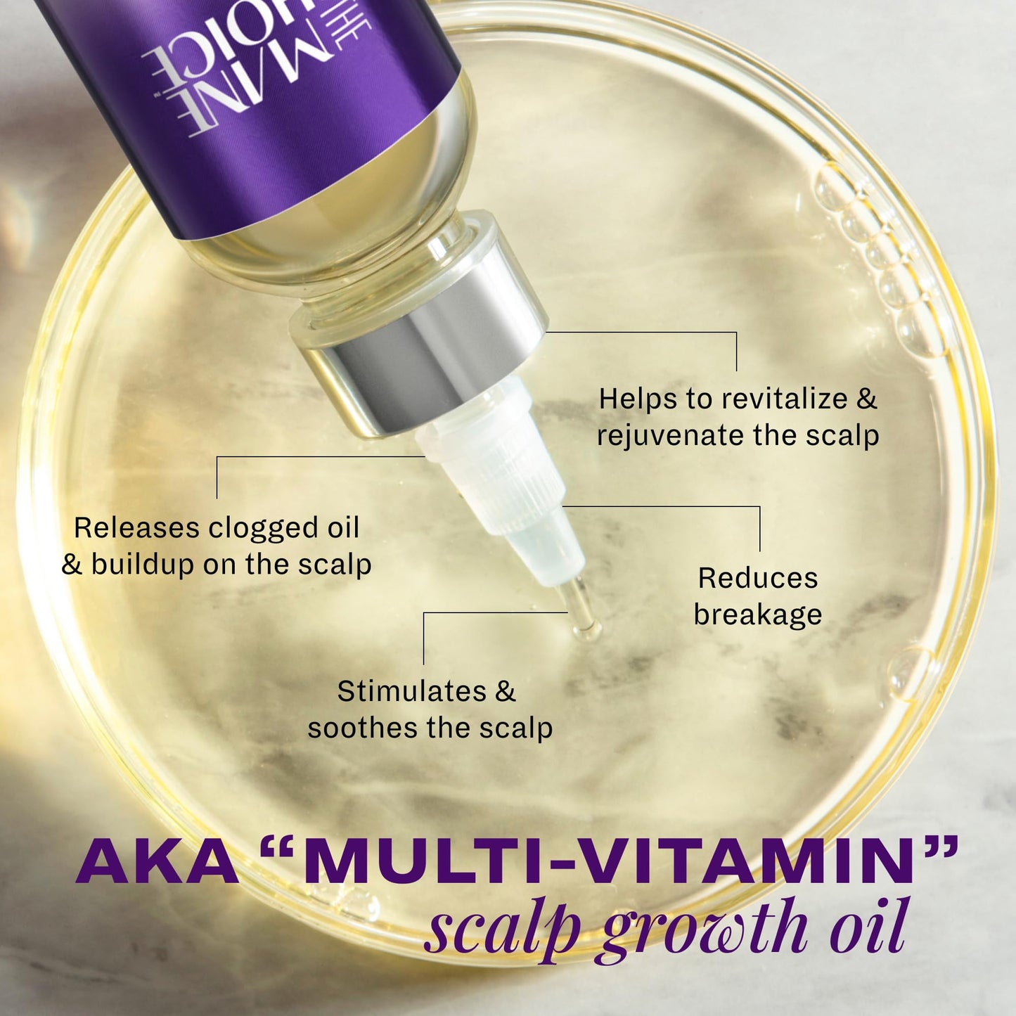The Mane Choice Alpha Multi-Vitamin Scalp Nourishing Hair Growth Oil, Helps Stimulate, Revitalize & Soothe, Scalp Oil with Biotin, & Vitamin C, 4 oz, Pack of 2