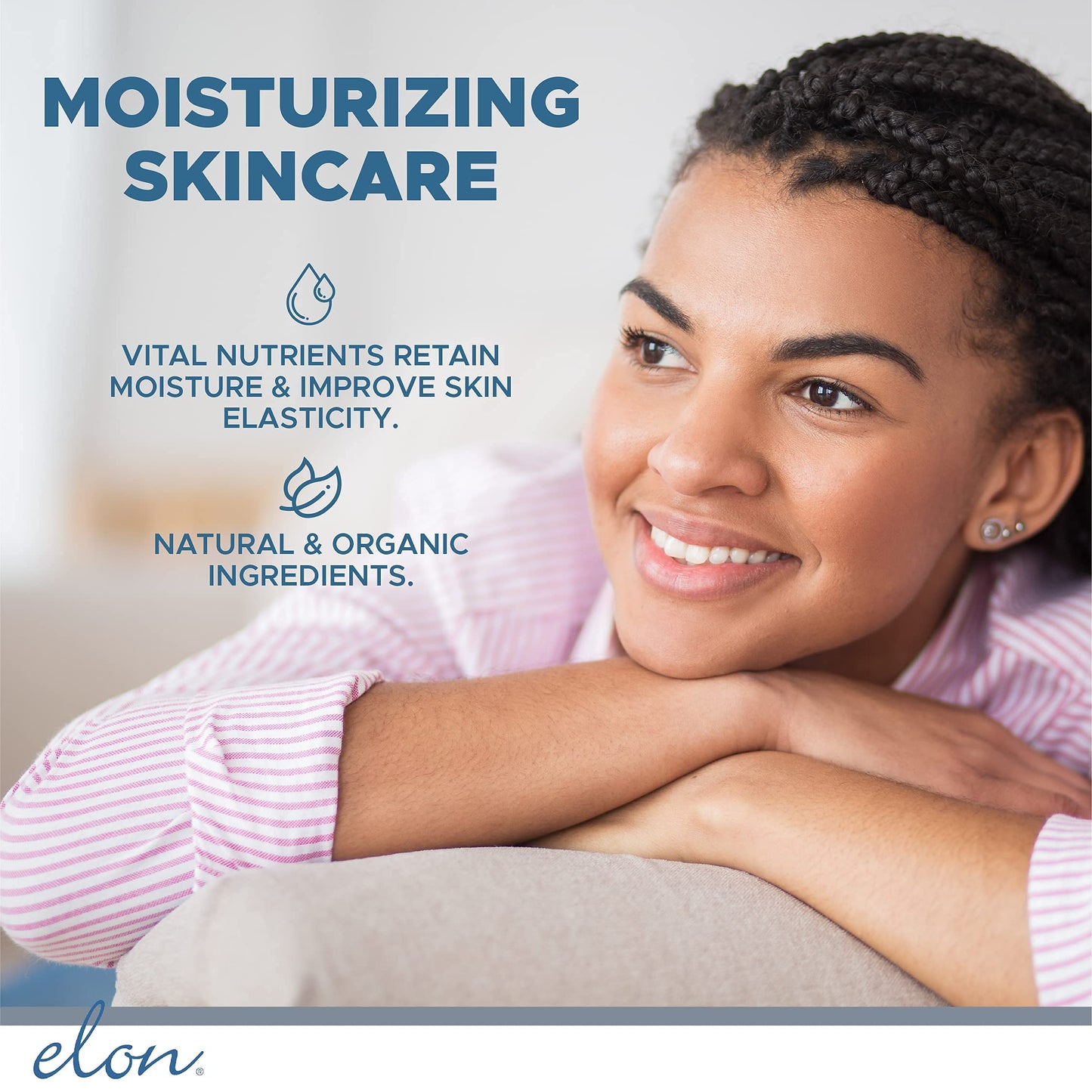 Elon Revitalizing Bundle - Hyaluronic Acid & Antioxidant C Lotion & Serum Set for Deep Hydration, Collagen Production & Smooth Even Skin