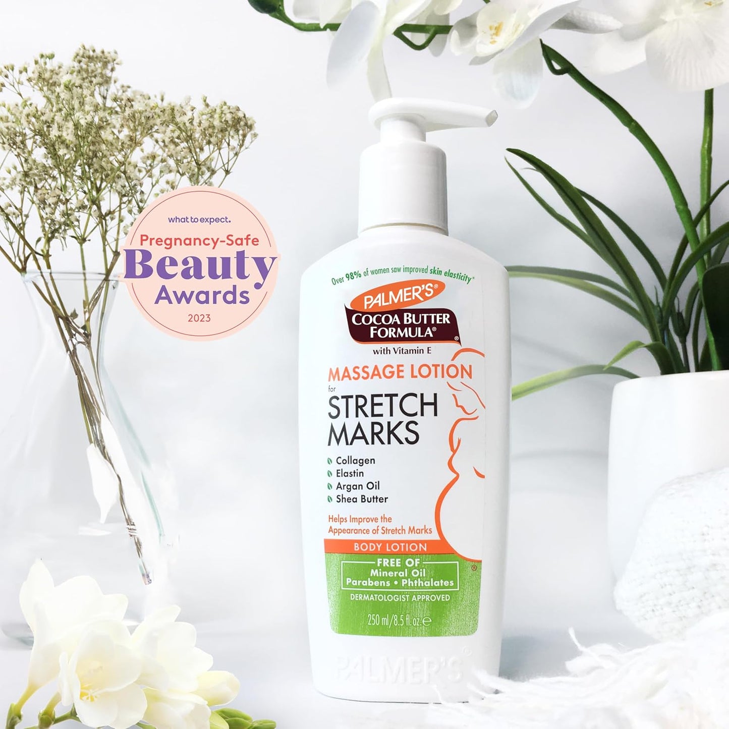 Palmer's Cocoa Butter Formula Massage Lotion - Stretch Marks & Pregnancy Skin Care | 8.5 Oz with Collagen & Shea Butter