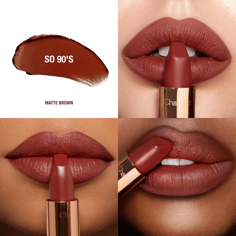 Charlotte Tilbury Matte Revolution Lipstick - Long Lasting, Matte Lipstick with Buildable Color & Lip-Loving Ingredients - Creamy, Easy to Blend Formula - So 90's