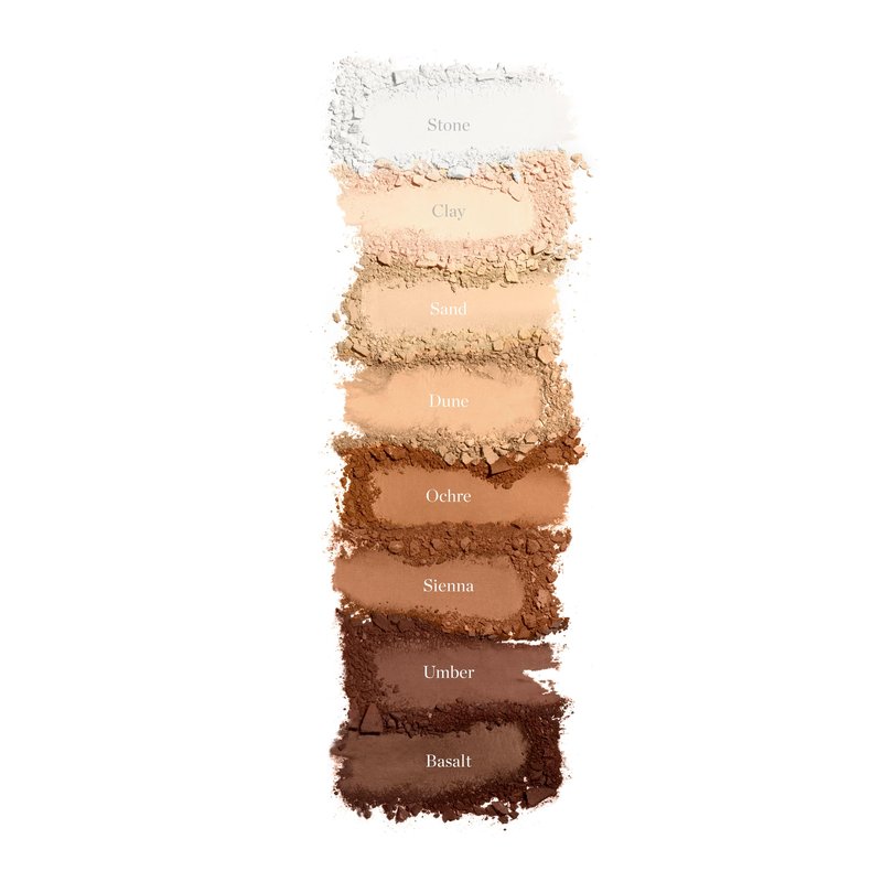 Ogee Sculpted Skin-Perfecting Makeup Setting Powder - Dune - FULL SET (Case & Refill) - Lightweight Powder Foundation Made with 70% Organic Ingredients