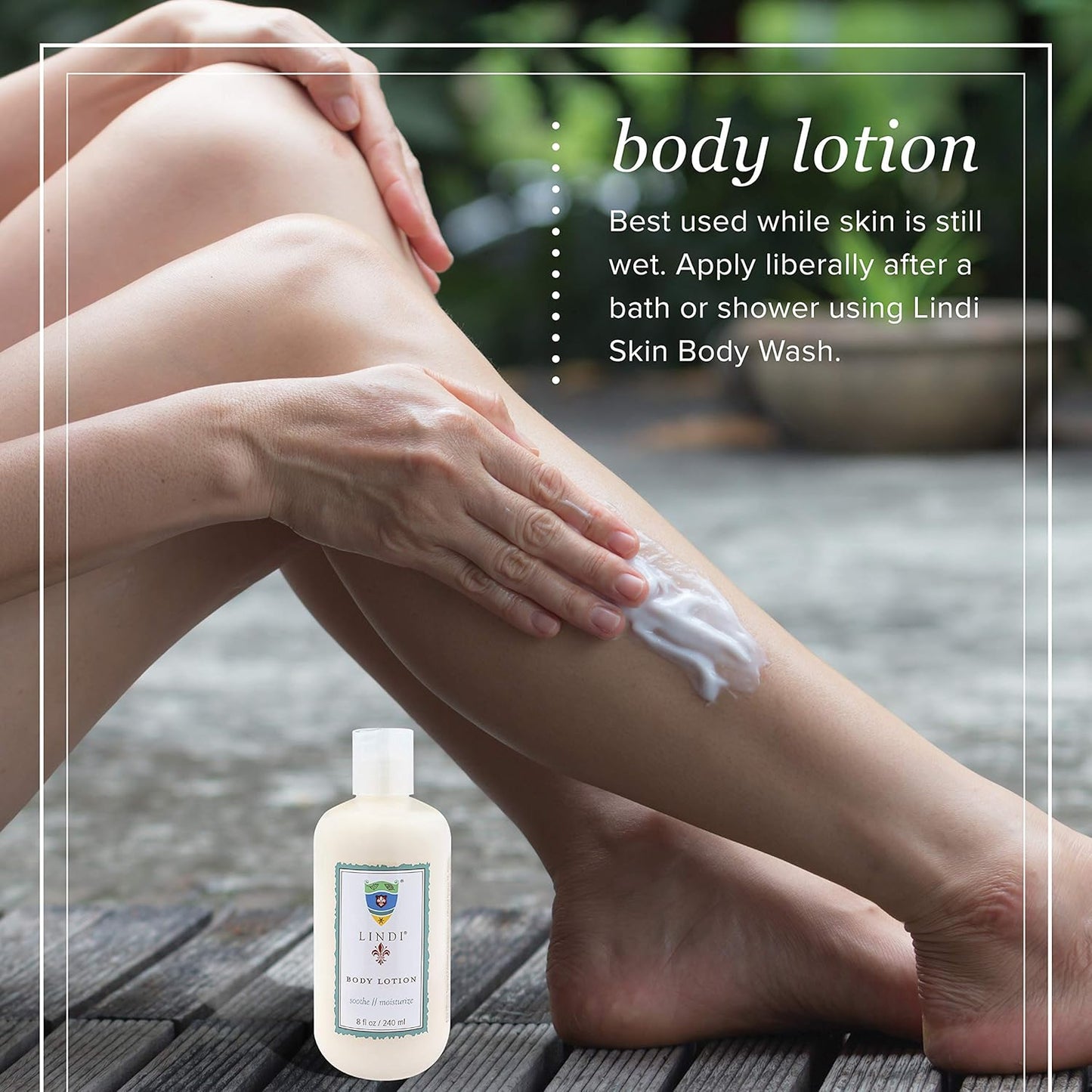 Lindi Skin Body Lotion - Hypoallergenic Moisturizer for Sensitive Skin | Antioxidant-Rich, 8 fl oz