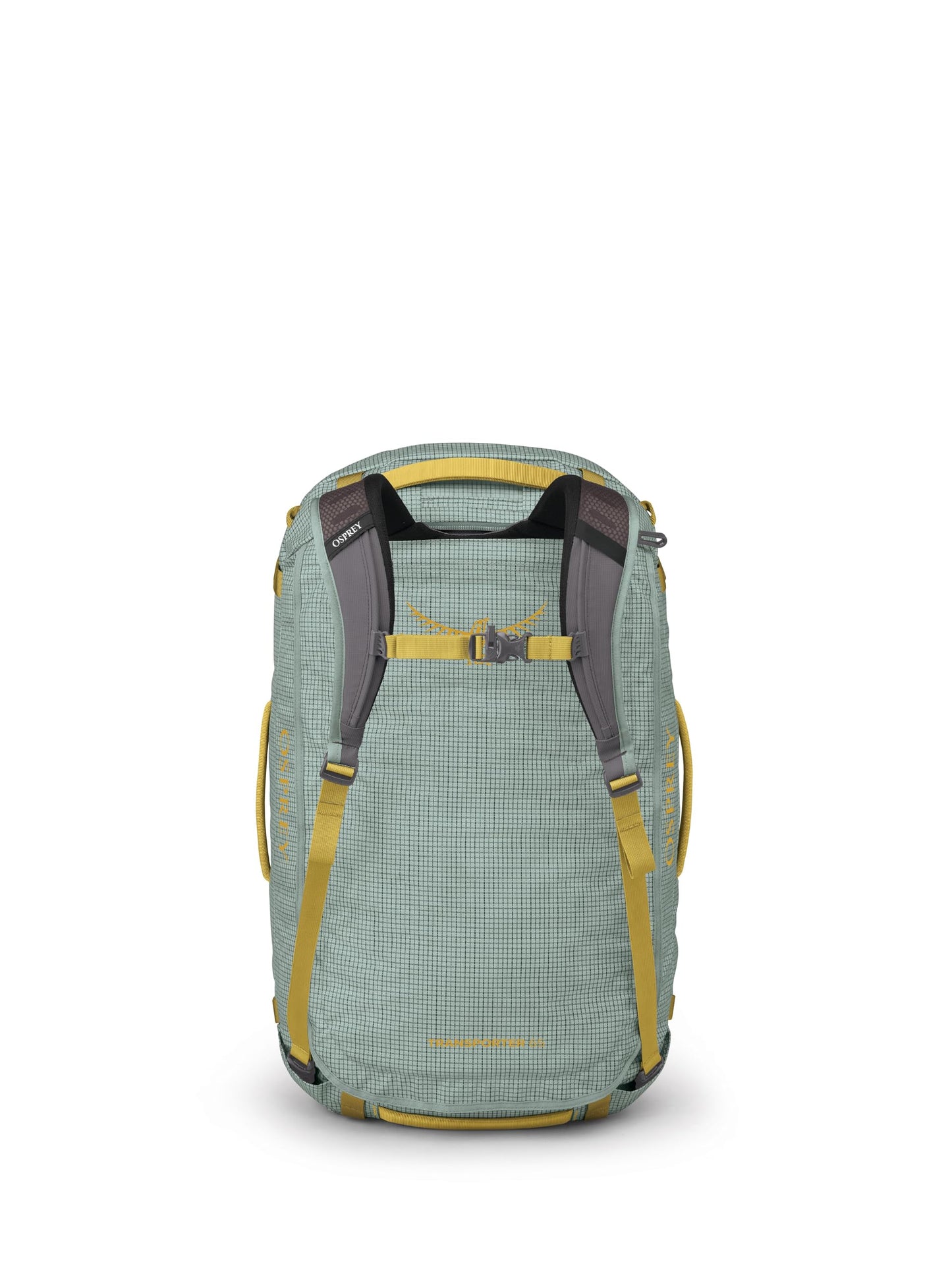 Osprey Transporter 65 Lightweight Travel Duffel Bag - Water Resistant Durable Gear Bag for Men and Women, Frosty Mint