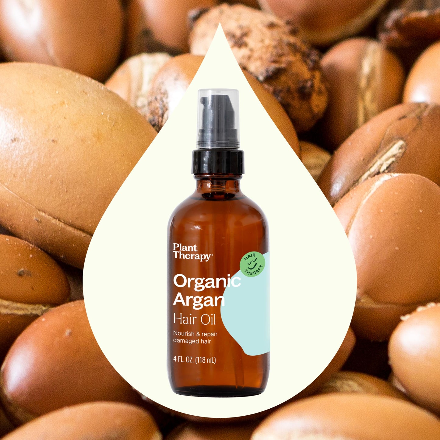 Plant Therapy Organic Argan Hair Oil, 4 oz,100% Pure and USDA Certified Organic, For Face, Hair, Skin, Nails and Cuticles