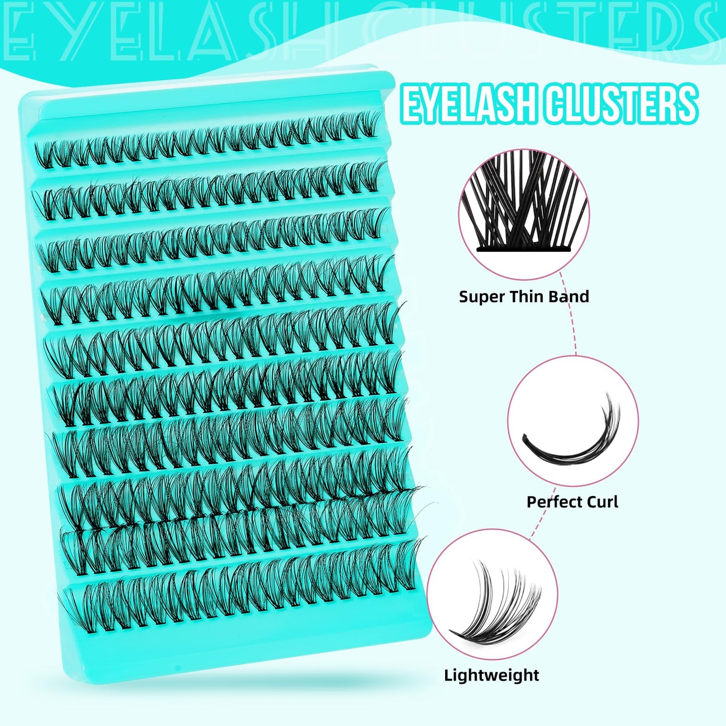 Self Adhesive Lash Clusters 120PCS Self Adhesives Eyelashes Natural C Curl 8-16mm,No Lash Glue Needed,Impress Lashes Wide Stem Self-Adhesive Thin Lashes Extension