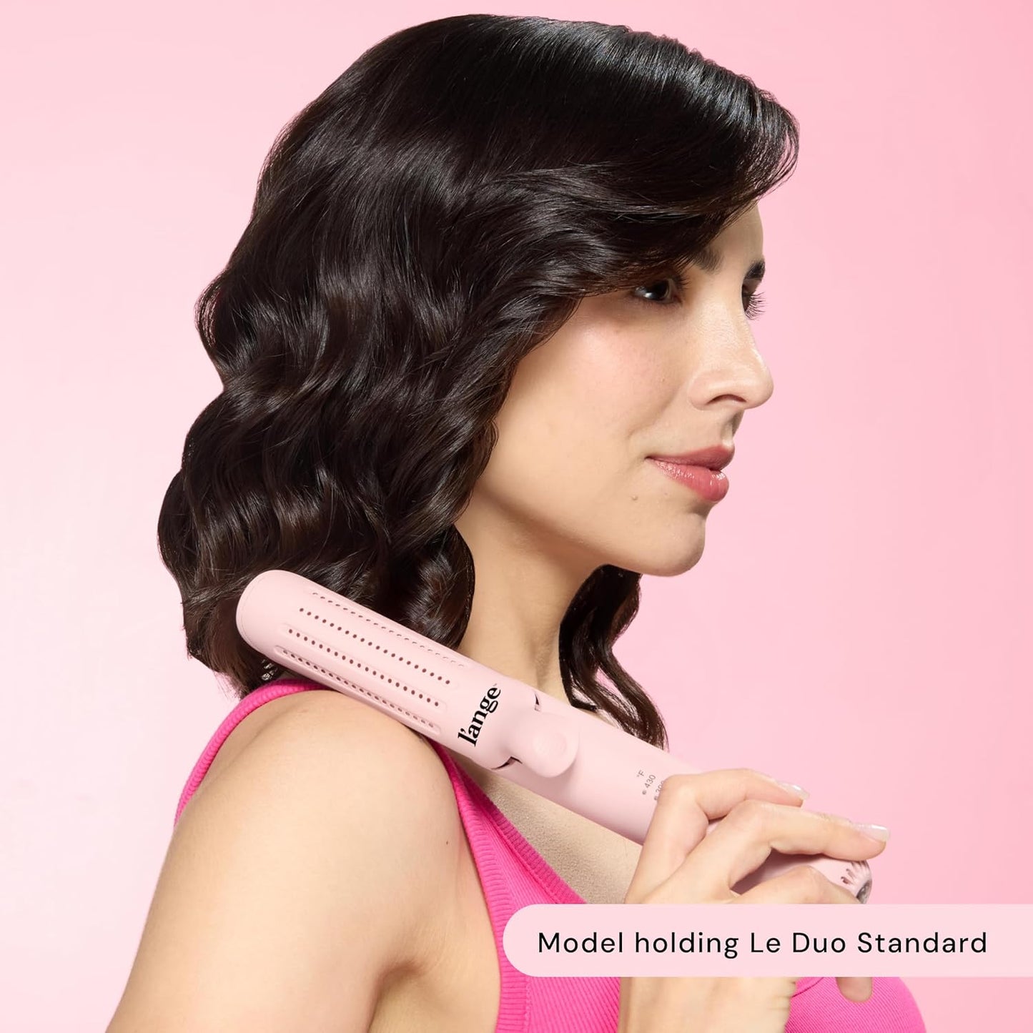 L'ANGE HAIR 2-in-1 Hair Straightener & Curler - 360° Airflow, Titanium Plates | 1-Inch Wand for Short to Medium Hair (Black)