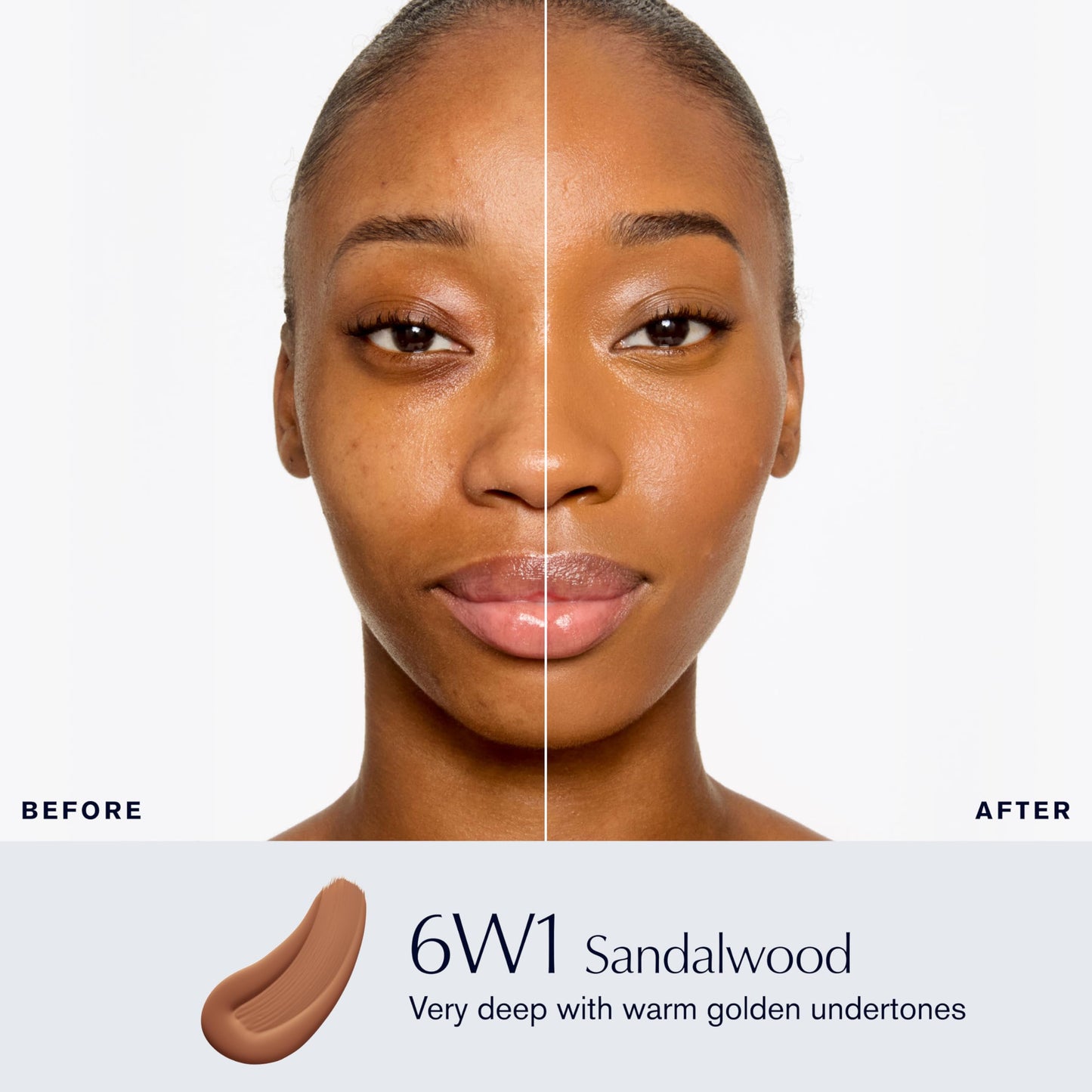 Estée Lauder Double Wear Stay-in-Place Foundation Makeup | 36-Hour Long-Wear Matte Foundation, 1 Fl Oz, 6W1 Sandalwood