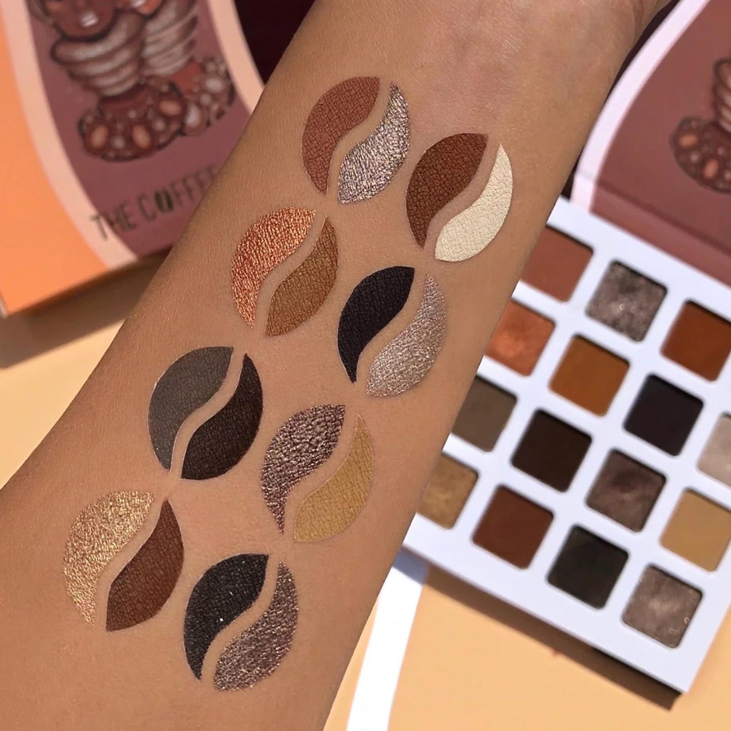 Juvia's Place Coffee Shop Eyeshadow Palette - 16 Pan Buttery Eye Makeup