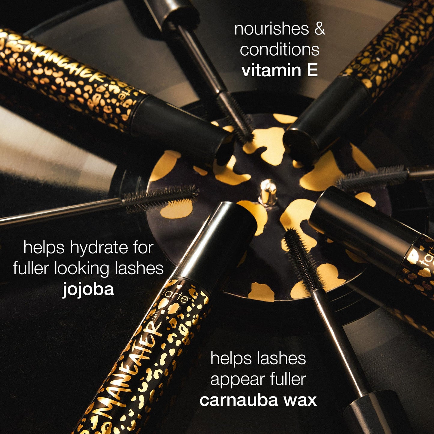 tarte maneater mascara – Extreme Curl, Instant Volume & Length, 16HR Ultra-Creamy Longwear Eye Makeup, Cruelty-Free, full size, black