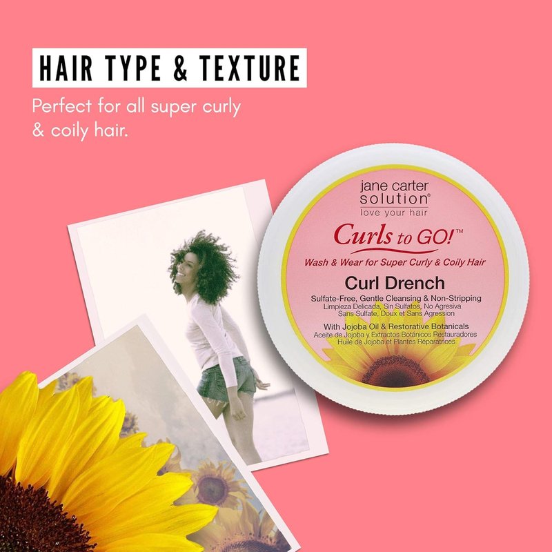 Jane Carter Solution Curl Drench Co-Wash - Hydrating Cleansing for Curly Hair | 16oz