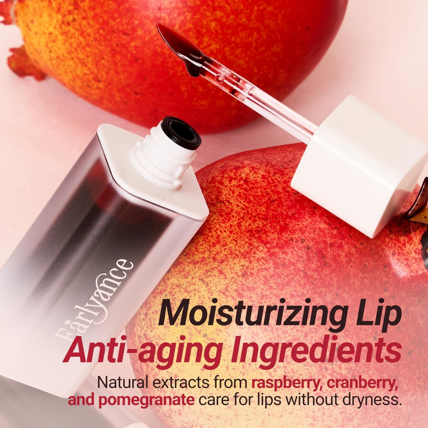 Earlyance Peel Off Natural Watercolor Lip Tattoo Liner (6g), 24hr-Long Lasting Korean Lip Stain, Transfer-Proof Matte Blush Pink with Gentle Plumping for Bareface Look (Ballerina Pink)
