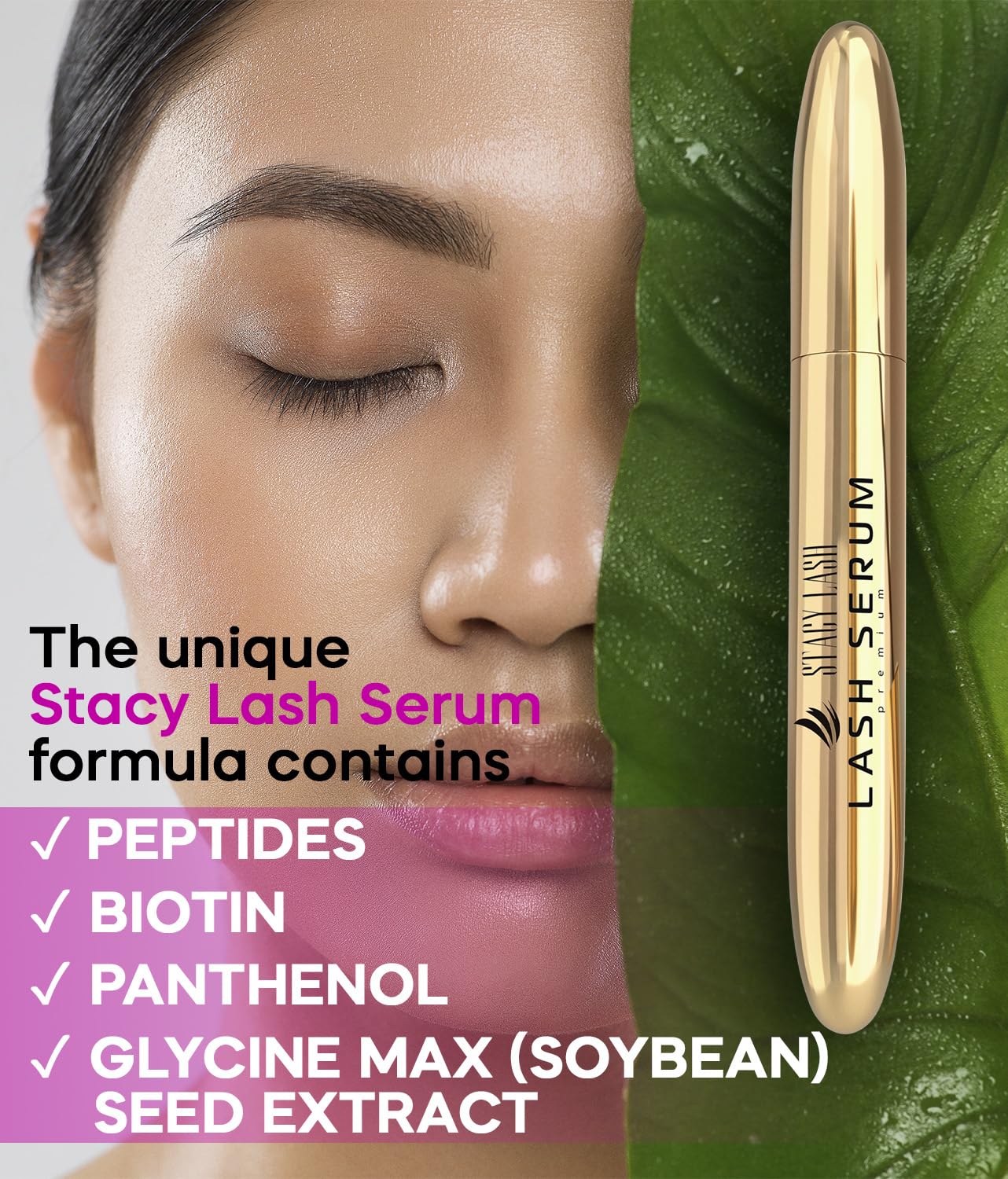 Eyelash Extension Shampoo & Foaming Cleanser | Biotin-Infused for Growth & Thickness - 3.38 fl. oz / 5 ml