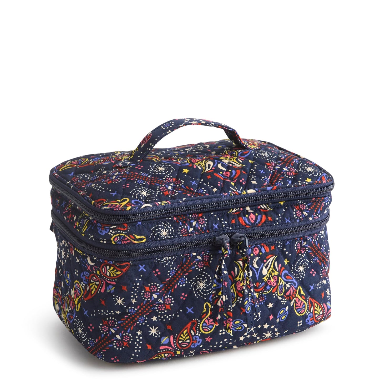 Premium Cotton Brush Up Cosmetic Case, Starry Paisley, One Size