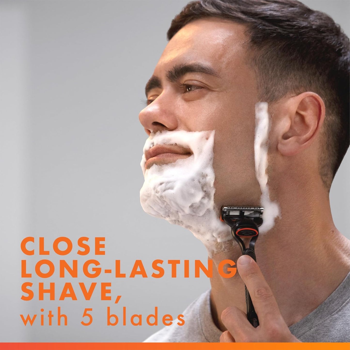 Gillette Fusion5 Razors for Men - 1 Razor & 4 Blade Refills | Lubrastrip for Comfort