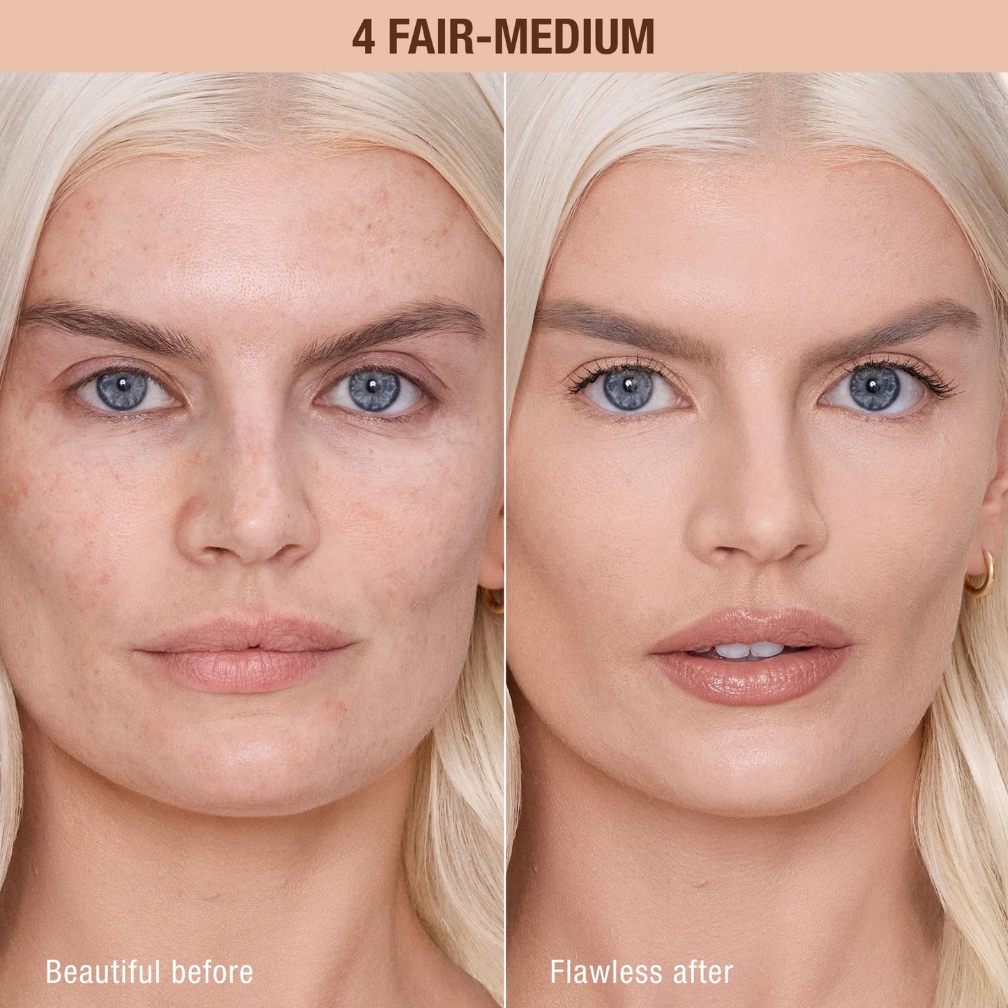Charlotte Tilbury AIRbrush Flawless Blur Concealer - Concealer for Dark Circles, Blemishes & More - Hydrating, Full Coverage with a Natural Matte Finish - 4 Fair