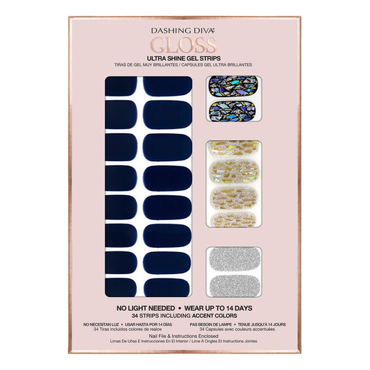Ultra Shine Gel Nail Strips Lapis Lazuli 32 Strips