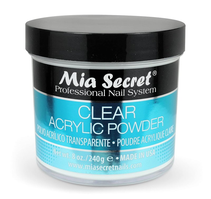 Mia Secret Clear Acrylic Powder - Professional Nail Art | 8oz Size