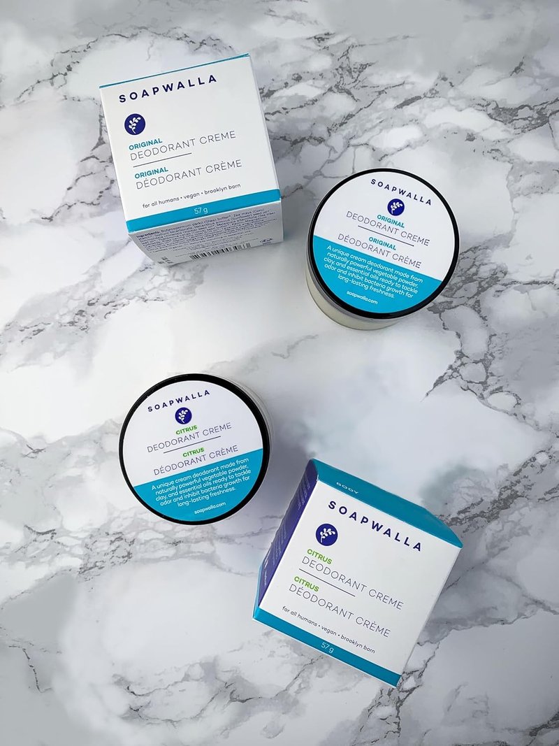 Soapwalla Natural Aluminum-Free Deodorant Cream - Vegan, Cruelty-Free | Full Size 2 oz (57 g)