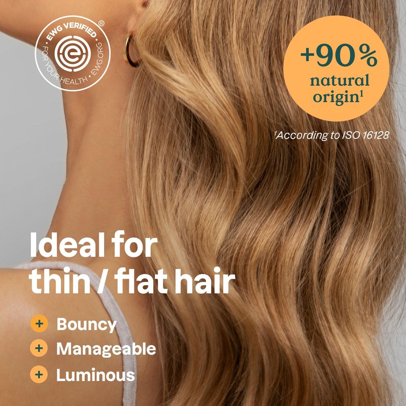 ATTITUDE Volume & Shine Shampoo Bar, Natural Origin, for Thin and Flat Hair, Soy Protein & Red Clay, EWG Verified & Clean Ingredients, Vegan, Orange Blossom & Eucalyptus Scent, 4 Oz