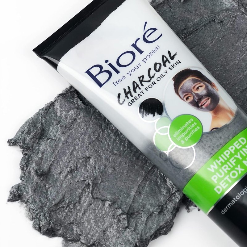 Bioré Charcoal Detox Mask - Deep Pore Cleansing with Natural Charcoal | 4 Ounce, Dermatologist Tested