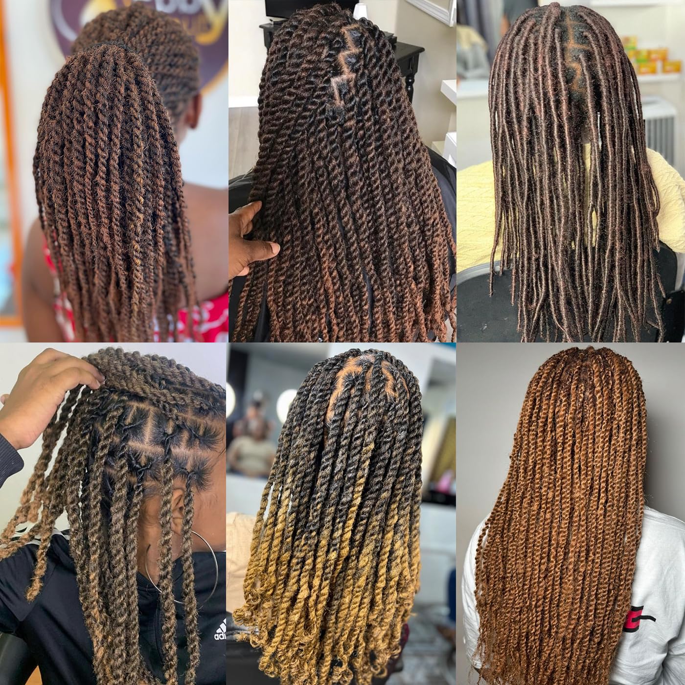 Afro Kinky Curly Human Hair Bulk for Permanent Micro Locs/Twists/Braids, Repair Locs - 1 Pack, 50 Gram (4#, 14inch)
