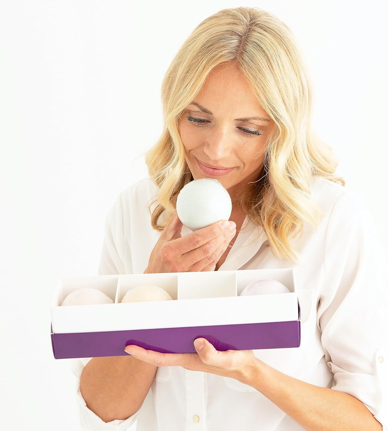 Bath Bomb Gift Set for Women - All-Natural Organic Essential Oils & Epsom Salt | 4 Extra Large (8 oz) Fizzing Bath Bombs