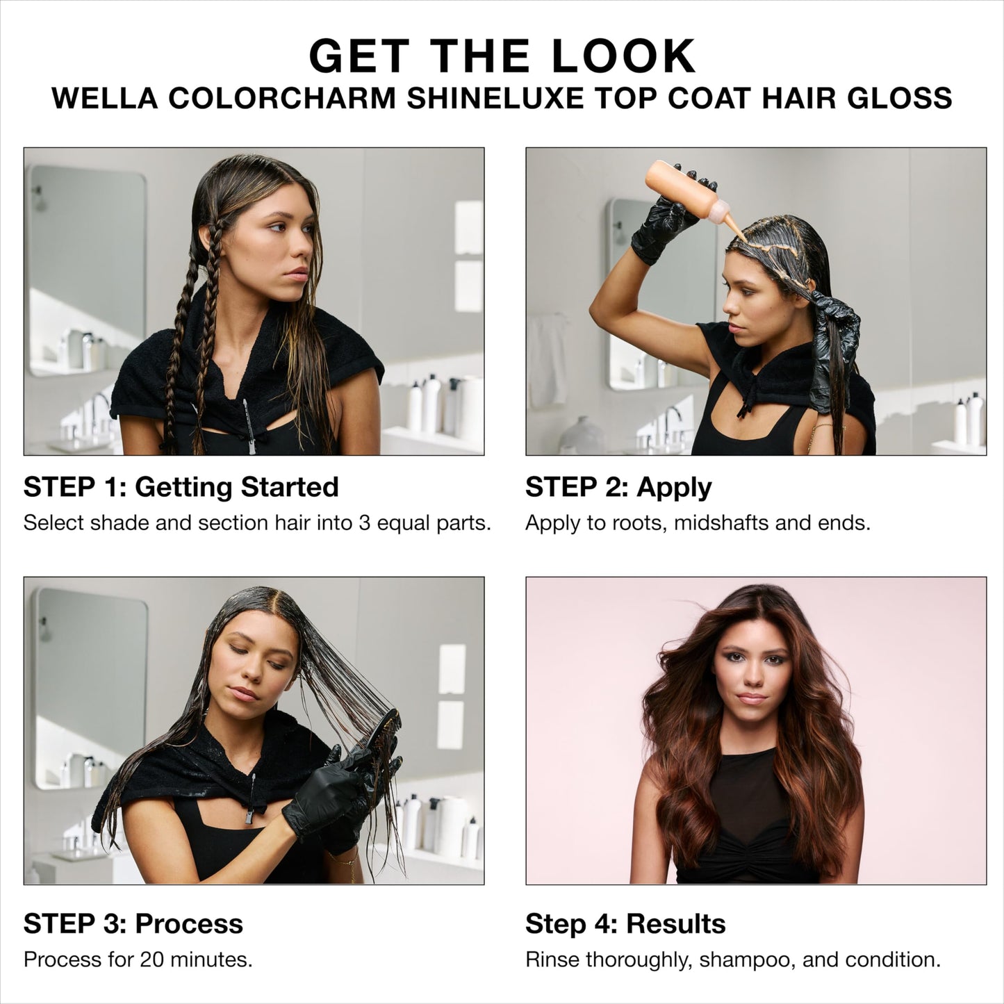 COLORCHARM ShineLuxe Top Coat Hair Gloss | Clear Shine Booster | 2 oz.