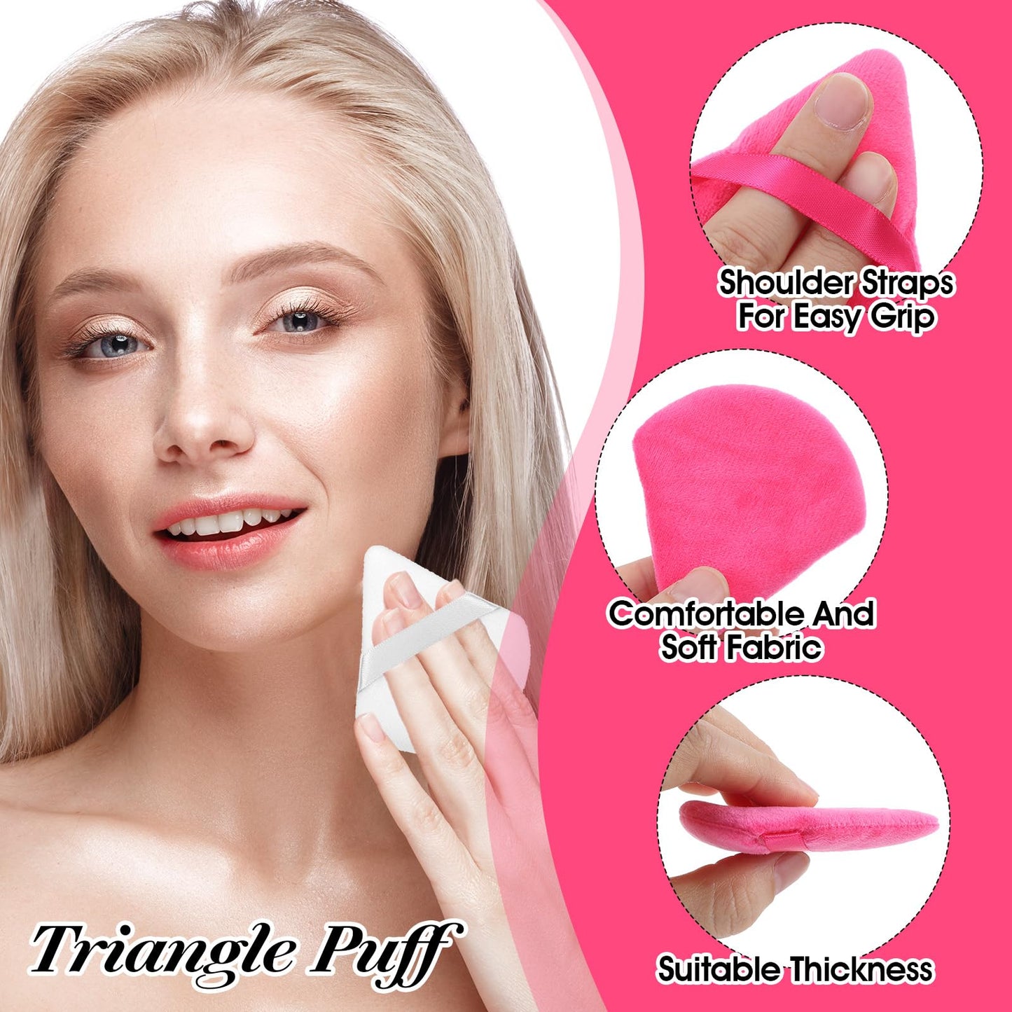 160 PCS Soft Dual-Use Makeup Sponge