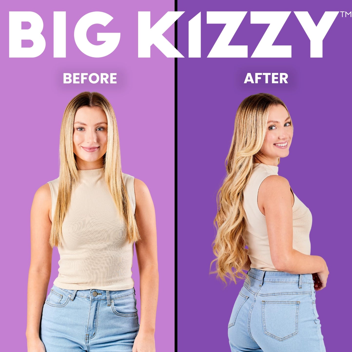 Big Kizzy Single Sided Ultra Stick Replacement Tape for Hair Extensions - 6-8+ Weeks of Wear - Strong Hold and Residue Free One Sided Tape for Extensions - 144 Tabs